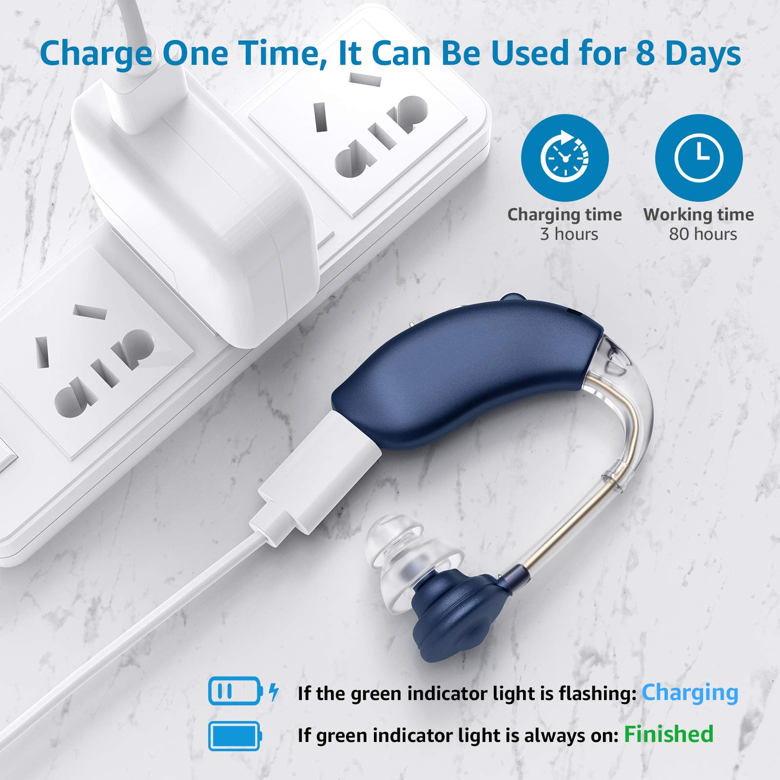 Hearing Aids, Enjoyee Hearing Aids for Seniors Rechargeable Hearing