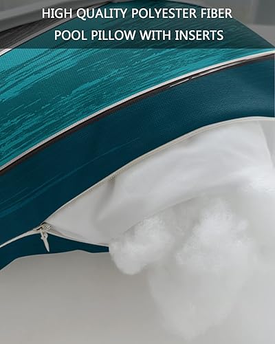 Miniatura 7 de Summer - Almohada para silla de playa de grano de madera de granja para exteriores, reposacabezas para tumbona, almohada reclinable con rellenos y