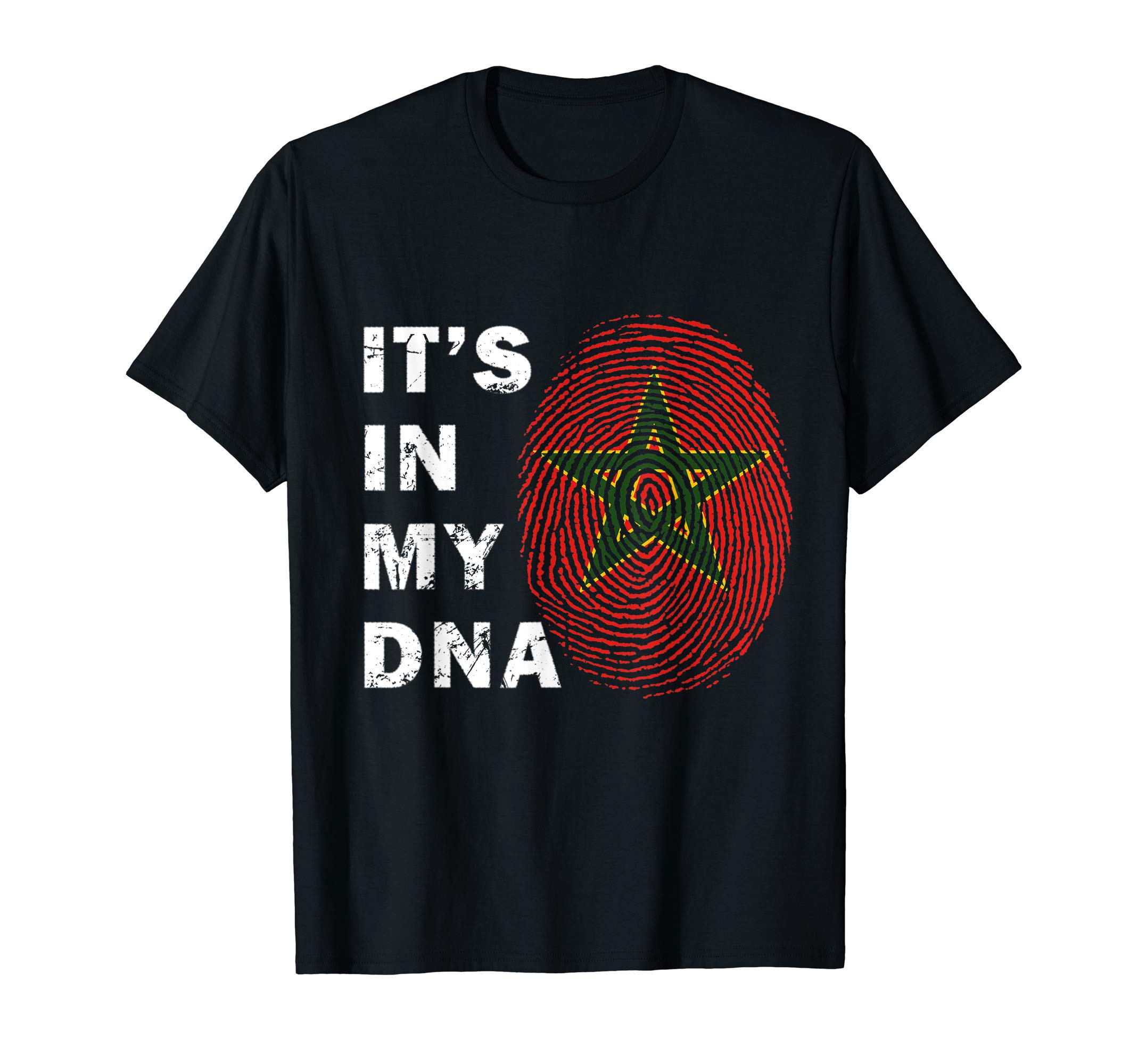 National Flags & Roots Proud Heritage GiftsMoorish In My DNA Moors Flag Proud Moorish Moroccan Moors T-ShirtOEKO-TEX STANDARD 100