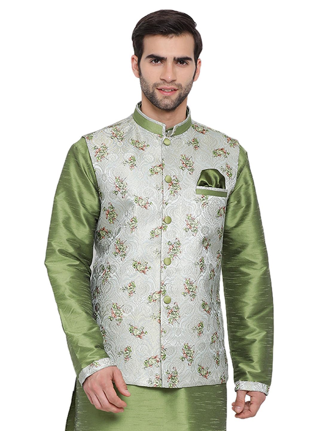 vastramay Men's Cotton Silk Jacket-picture-23