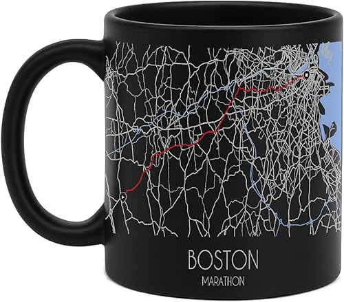 Miniatura 25 de TJ Originals Taza de café New York City Trail, taza de cerámica de 11 onzas, regalos motivacionales para hombres, recuerdo de camino de maratón