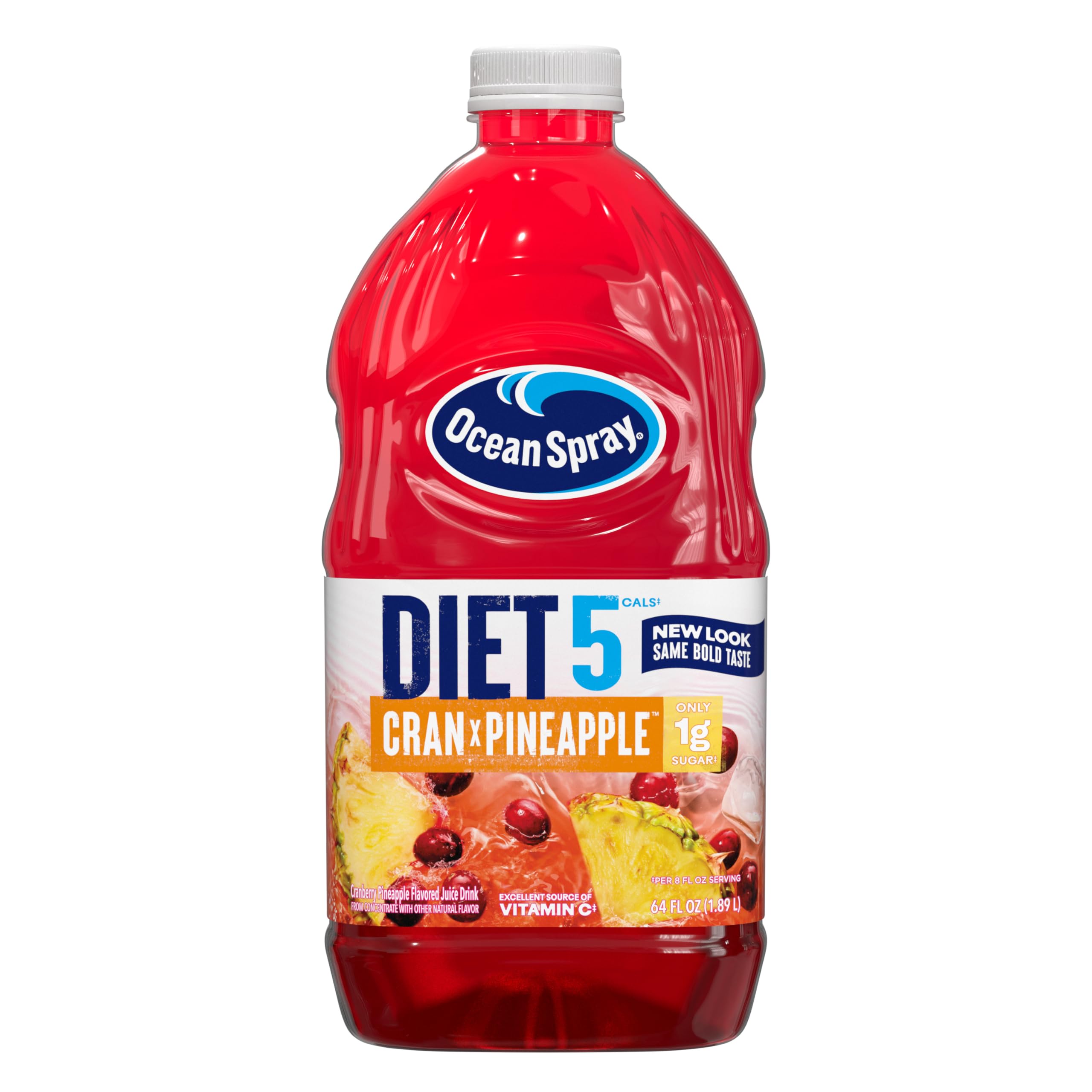 Ocean Spray® Diet Cran-pineapple Juice Drink, 64 Fl Oz Bottle (Pack of 8)