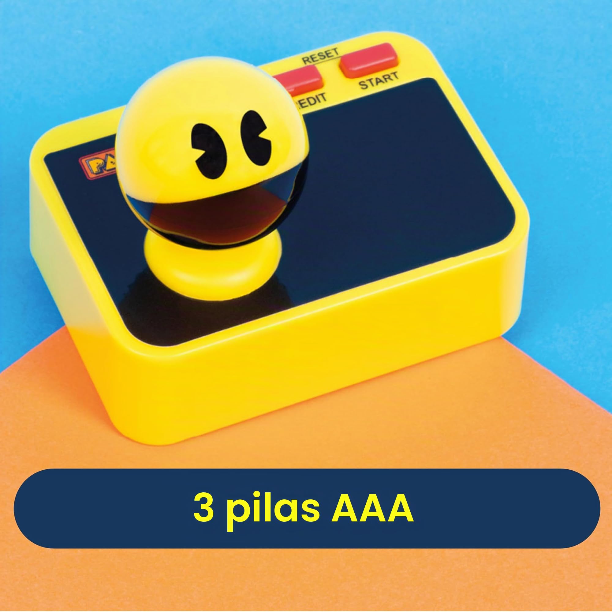 Fizz Creations Pac-Man Plug & Play. Juego de Arcade Retro para Juegos. Controlador inalámbrico. Incluye Cable HDMI. Juego clásico de Pac Man.