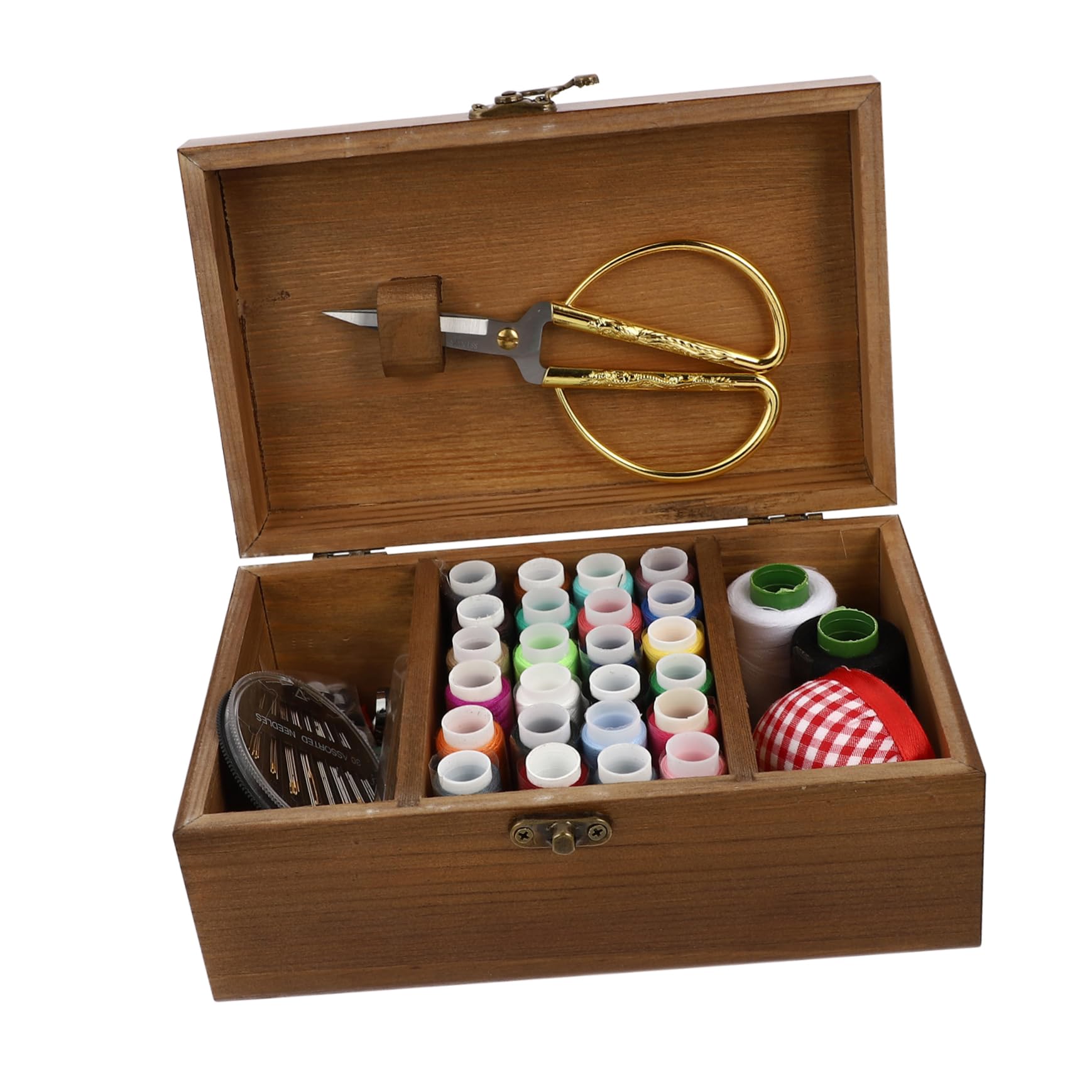 NUOBESTY Set Di Accessori Per Cucire Aghi E Fili Di Diverse Misure in Una Scatola Portatile Colorata E Assortita Per Viaggi A Casa