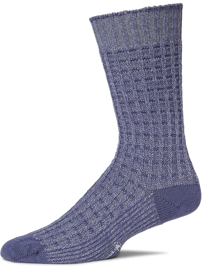Purple Smartwool Everyday Waffle Press Crew Socks