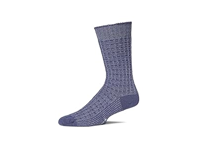 Smartwool Everyday Waffle Press Crew Socks Knee High Socks Shoes Chalk Violet : MD (US Men