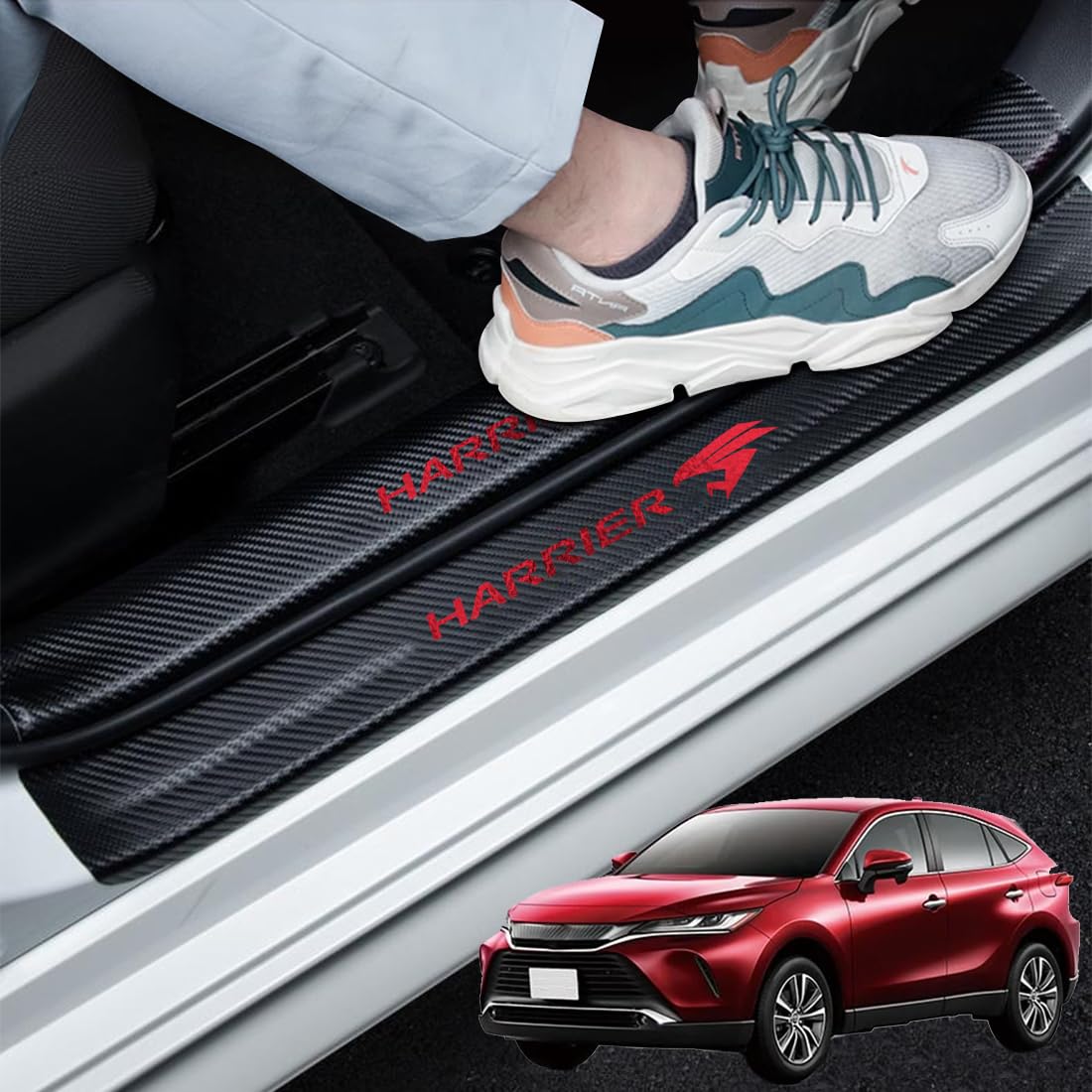 Amazon | GOODGOODCAR 新型ハリアー 80系 60系 サイドステップガード 