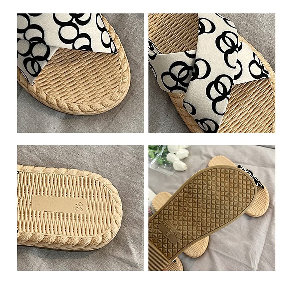 Sandalias con Plataforma para Mujer, Sandalias Informales sin Cordones para Verano, cómodas Sandalias con Punta Abierta para Zapatos de Playa de Verano, Zapatillas sin Cordones para Interiores y