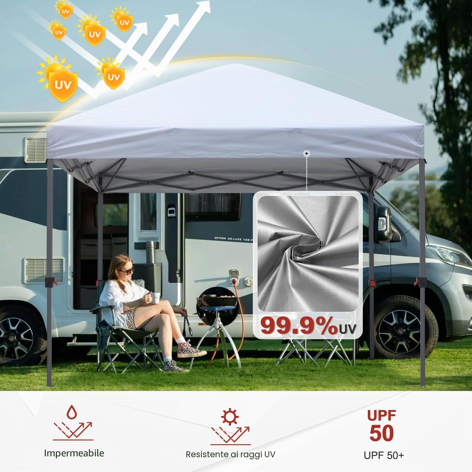 ABCCANOPY Pavillon wasserdicht Pop-Up Gartenpavillon Festival Sonnenschutz,Central Lock-Serie