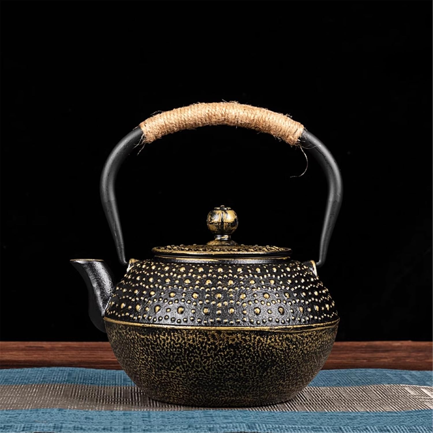 Ceramic Teapot with a Handle for Safe Tea Brewing-style8