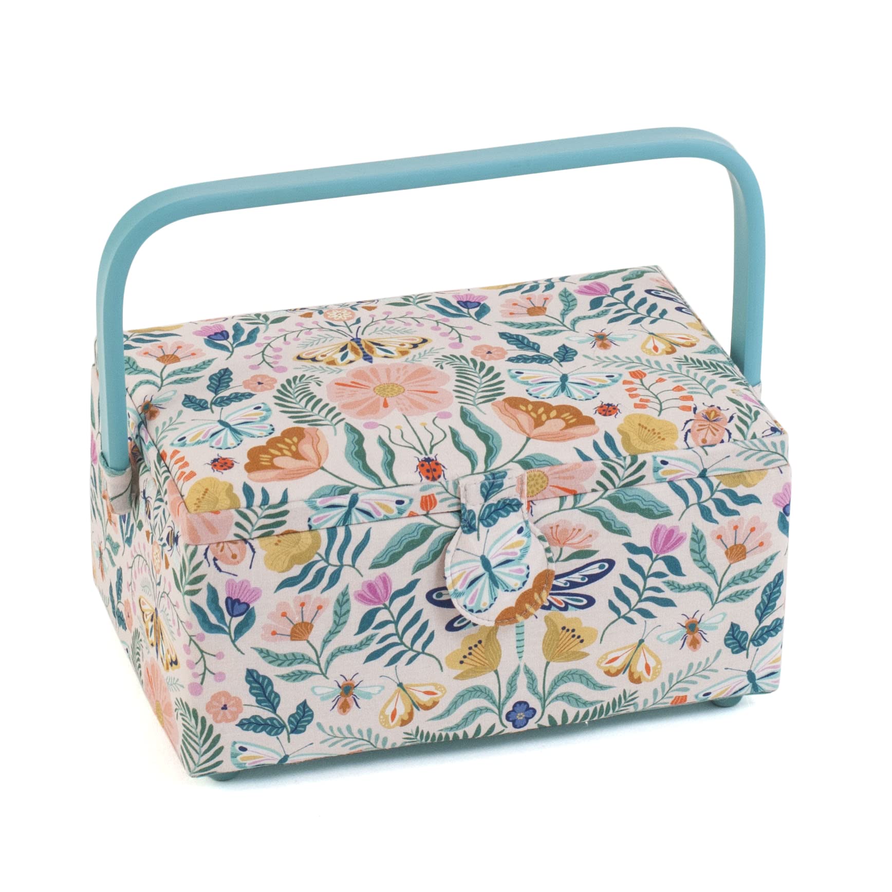 Hobby Gift Medium Sewing Craft Hobby Storage Box, Rectangle, Flutterby