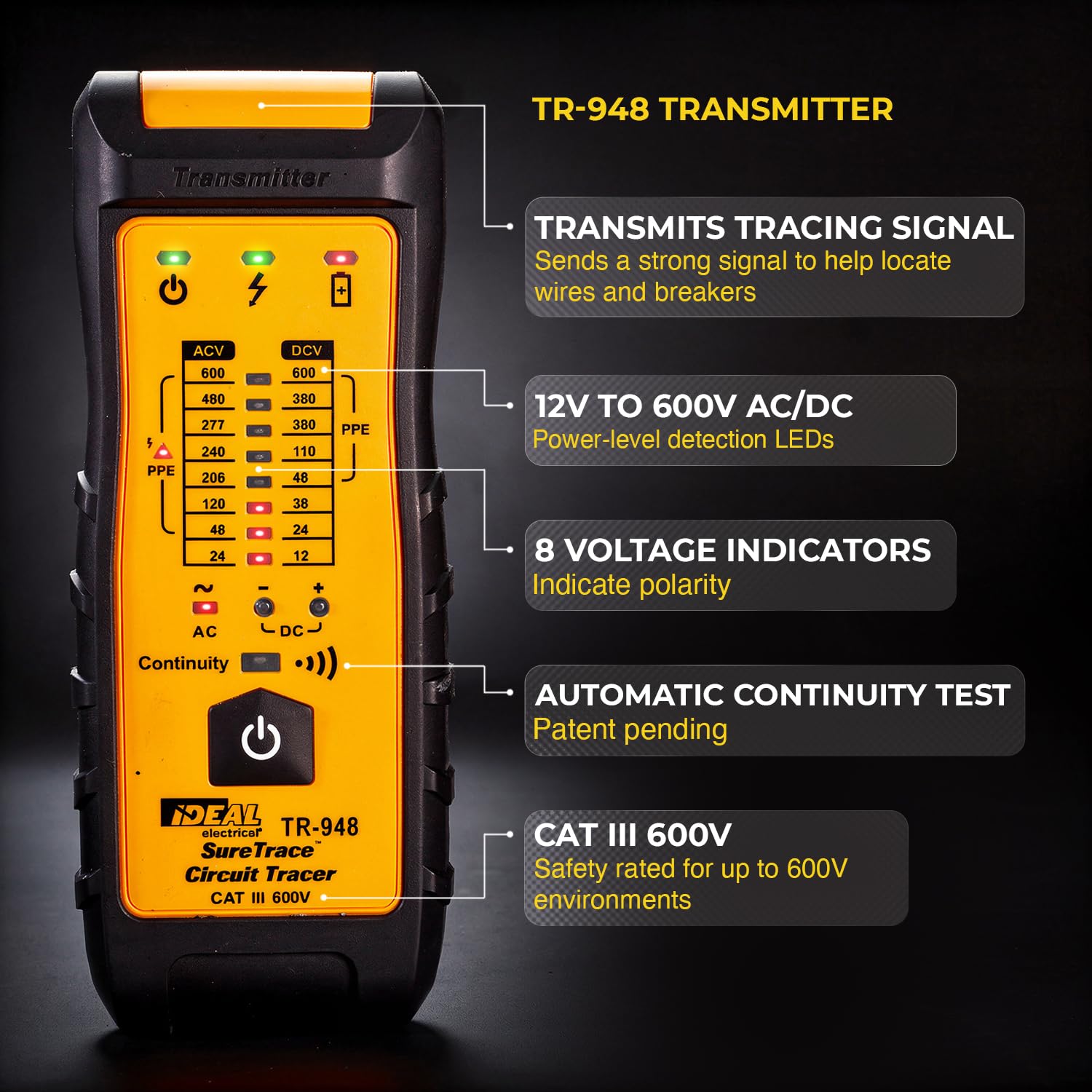 Ideal Electrical SureTrace Plus Circuit Tracer, Circuit Breaker Finder Tool — Amazon image 4