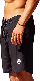 Ho Stevie! Men’s Surfing Boardshorts with Anti-Water Pockets, Key Loop, 17" Outseam Swim Trunks
