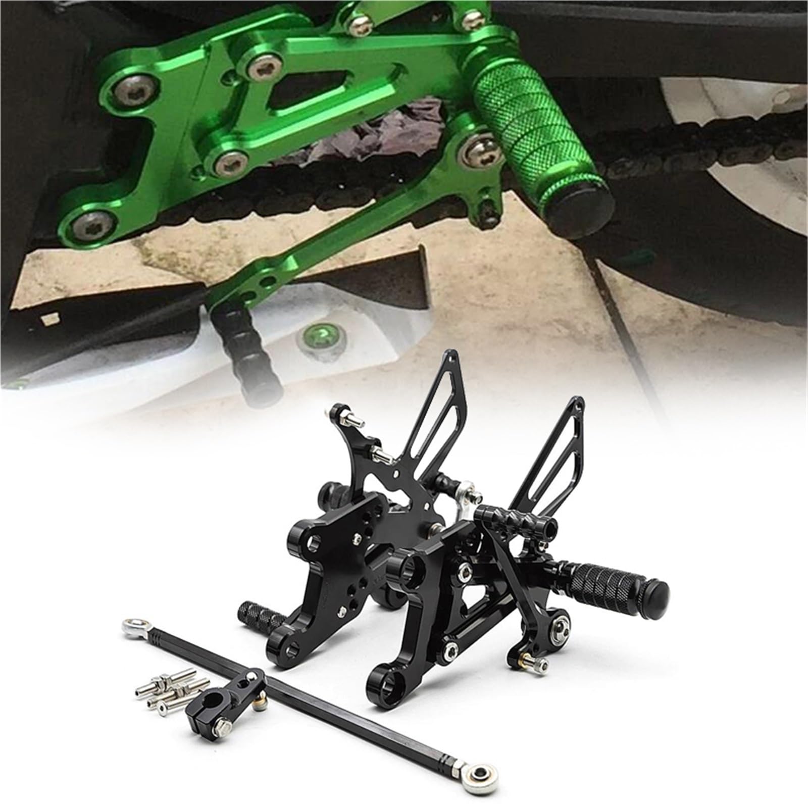 Cale-pieds arrière MT125 CNC idéal pour les balades et trajets duo