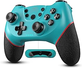 Melusen Updated Controller for Switch/Switch Lite/OLED, Wireless Controller for Switch Pro Gamepad Joystick with Programmable/Turbo/Precise Motion Control/Vibration/Wake-up/15H Playtime