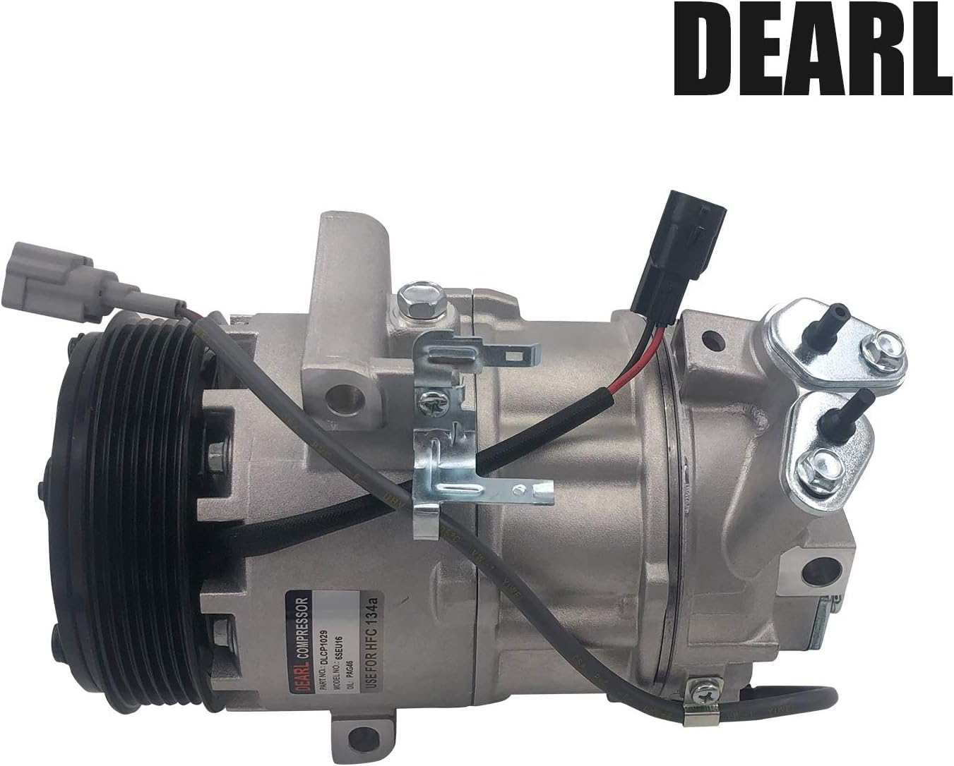 Dearl A/C AC air condition compressor with Clutch L4 1.8L compatible with Nissan 13-16 Sentra / 14-15 Tsuru 13 14 15 16 (2013 2014 2015 2016)