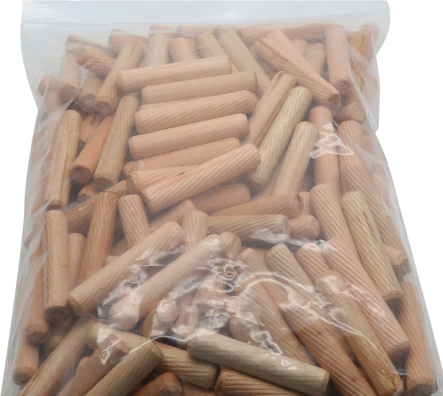 BokWin Wooden Dowel Pins 10mm x 50mm (3/8" x 2"), 100 Pack