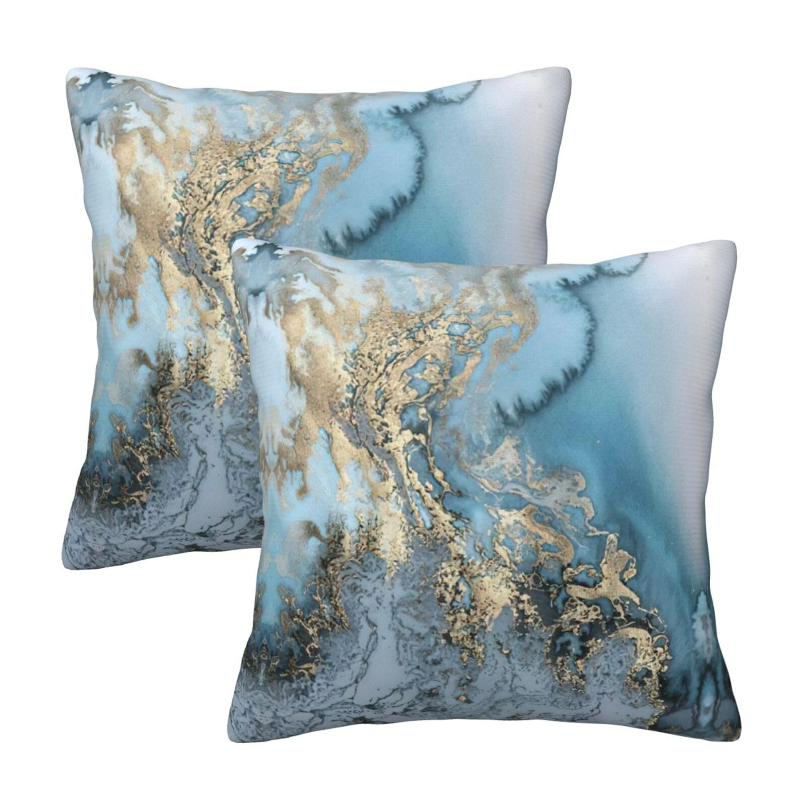 RRhgipp Marble Throw Pillow Cases Decorative Cushion Covers Couch Bed Sofa Decoration Xmas Gifts Bed