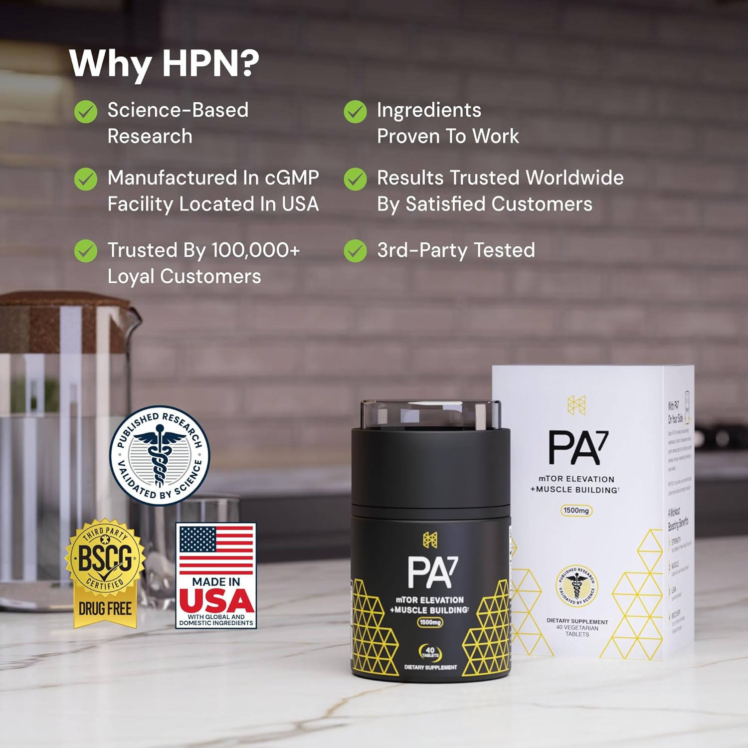 HPN PA(7) Phosphatidic Acid Muscle Builder Top Natural Muscle Builder - Boost mTOR | Build Mass and Strength from Your Workout | 10 Day Supply - Image 9