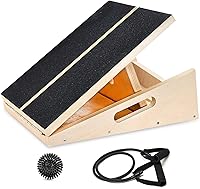 Vista 10 de Tabla Inclinada Profesional, Tabla Inclinable Ajustable y Estirador de Pantorrilla, Tabla Inclinada para Estiramiento de Pantorrilla, Tabla