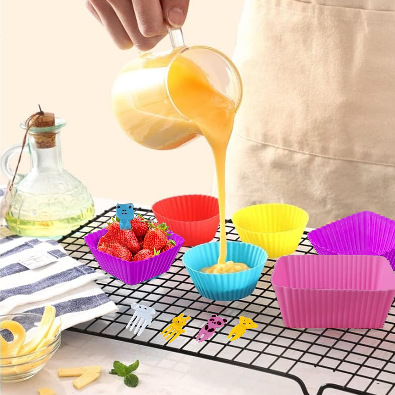 Lot De 2 Paires De Baguettes LED Avec 9 Modes De Couleur