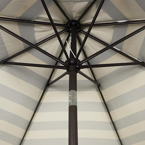 Miniatura 61 de Blissun - Sombrilla para patio y jardín de 9 pies, sombrilla para mercado al aire libre Negro