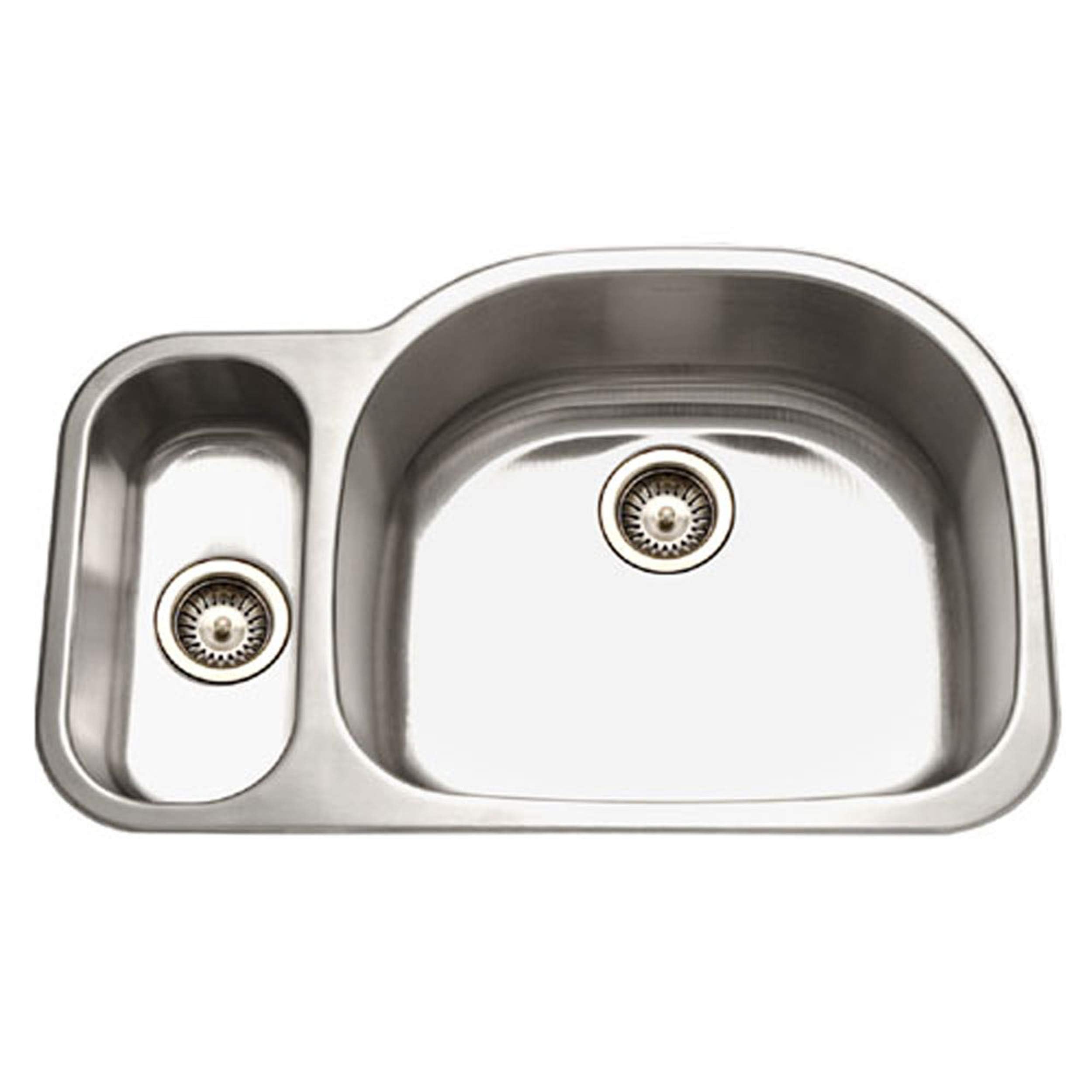 Top-down view of the Houzer Medallion Classic Stainless Steel Kitchen Sink MG-3209SL-1