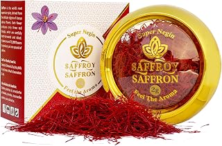 Saffroy Super Negin Premium Organic Saffron Threads 2g - All-Red, Non-GMO, Lab-Tested Pure Saffron for Risotto, Paella, Tea, Desserts