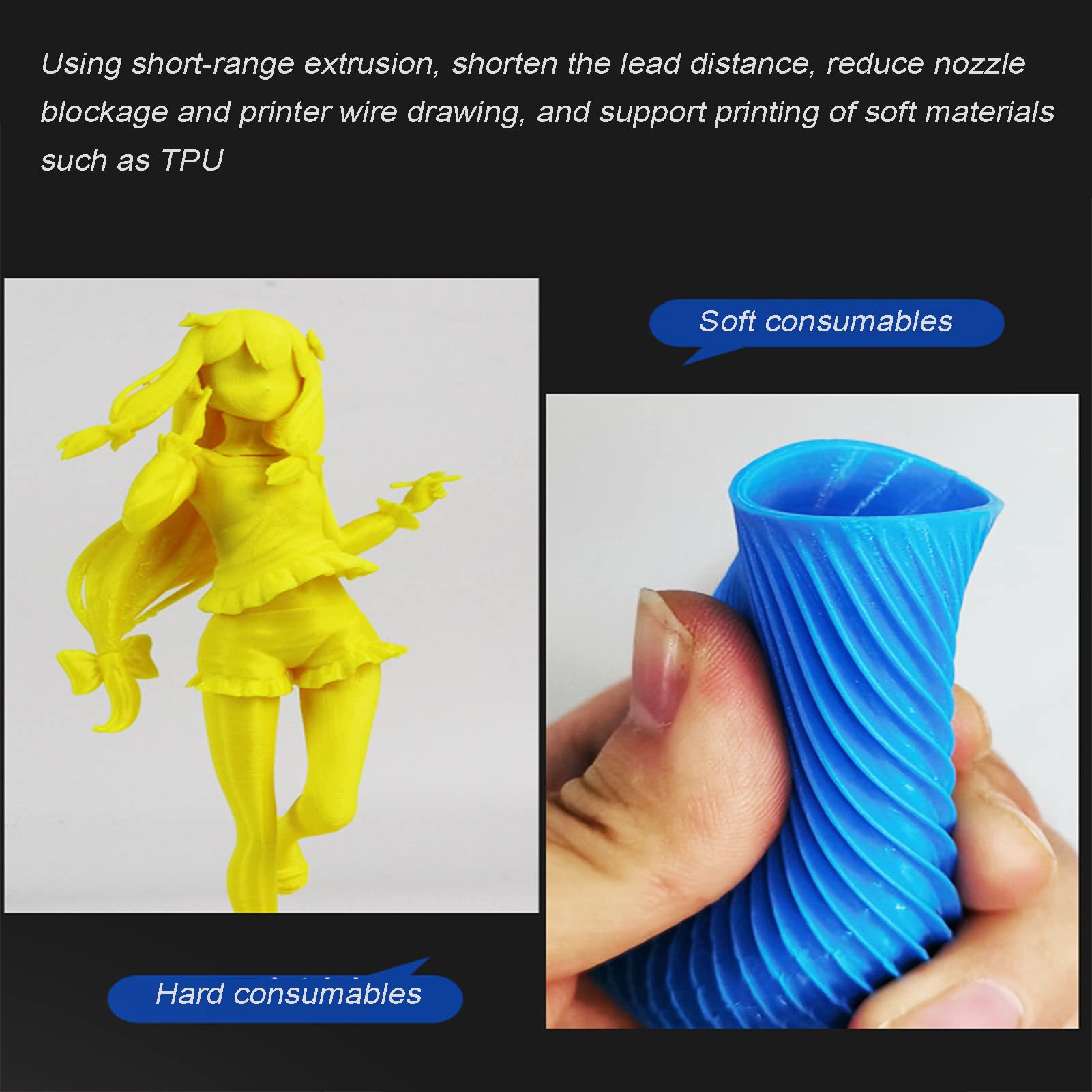 Stampanti 3D, filamento Stampante 3D, stampanti 3D Completamente assemblate e livellamento Automatico, Piattaforma Magnetica Rimovibile, rilevamento filamento, Fotocamera remota Mon