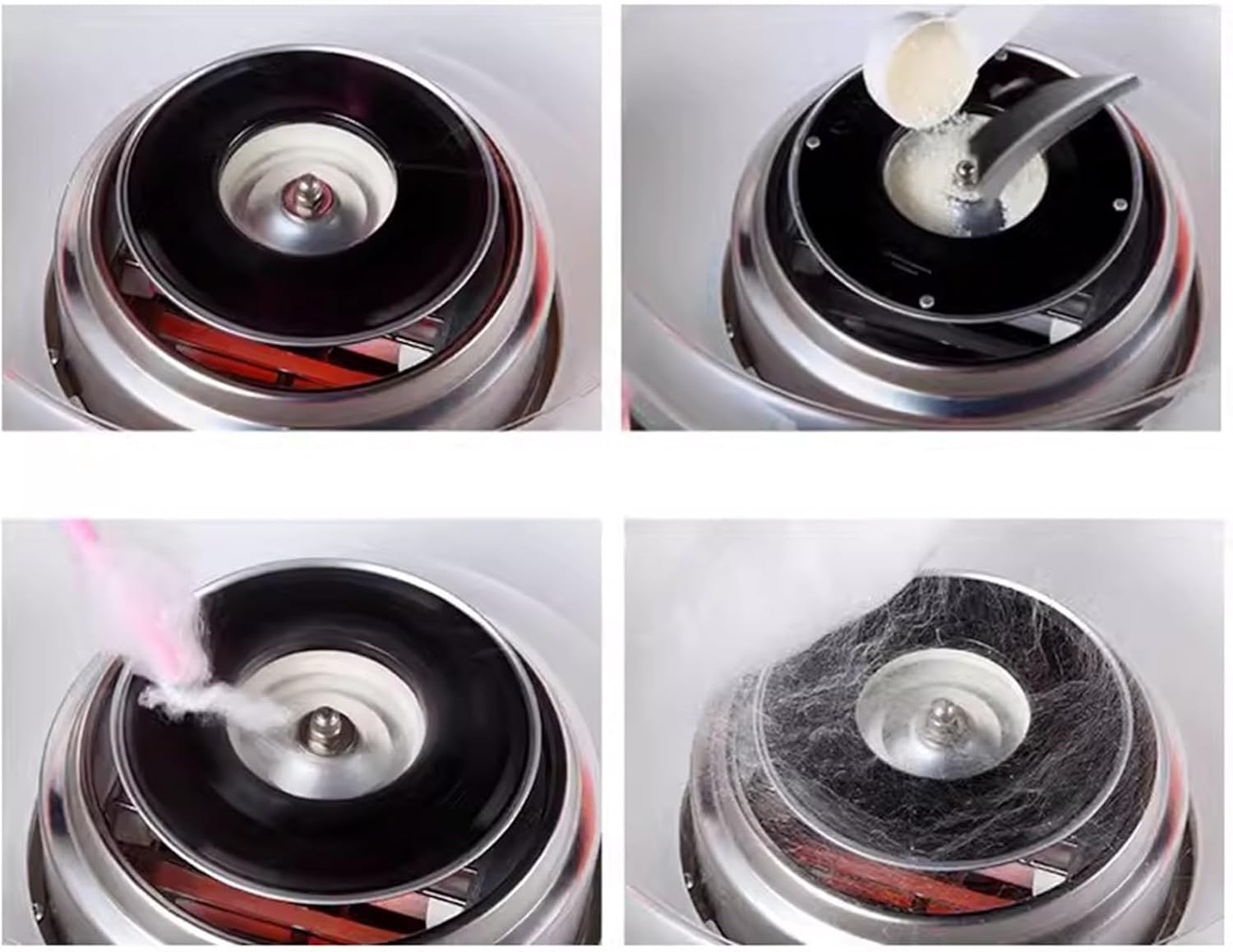 Cotton candy machine Household Use Fully Automatic Cotton Candy Making Machine Handmade Mini Fancy Colored