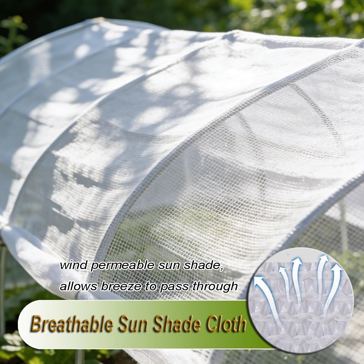 Red de Sombra con Ojales 50% Protección Solar UV - Tela de Sombreado HDPE | Toldo Vela de Sombra, Malla Sombreadora, Tela de Sombra, para Jardín Invernadero, Impermeable Terraza(4.0m x 6m)