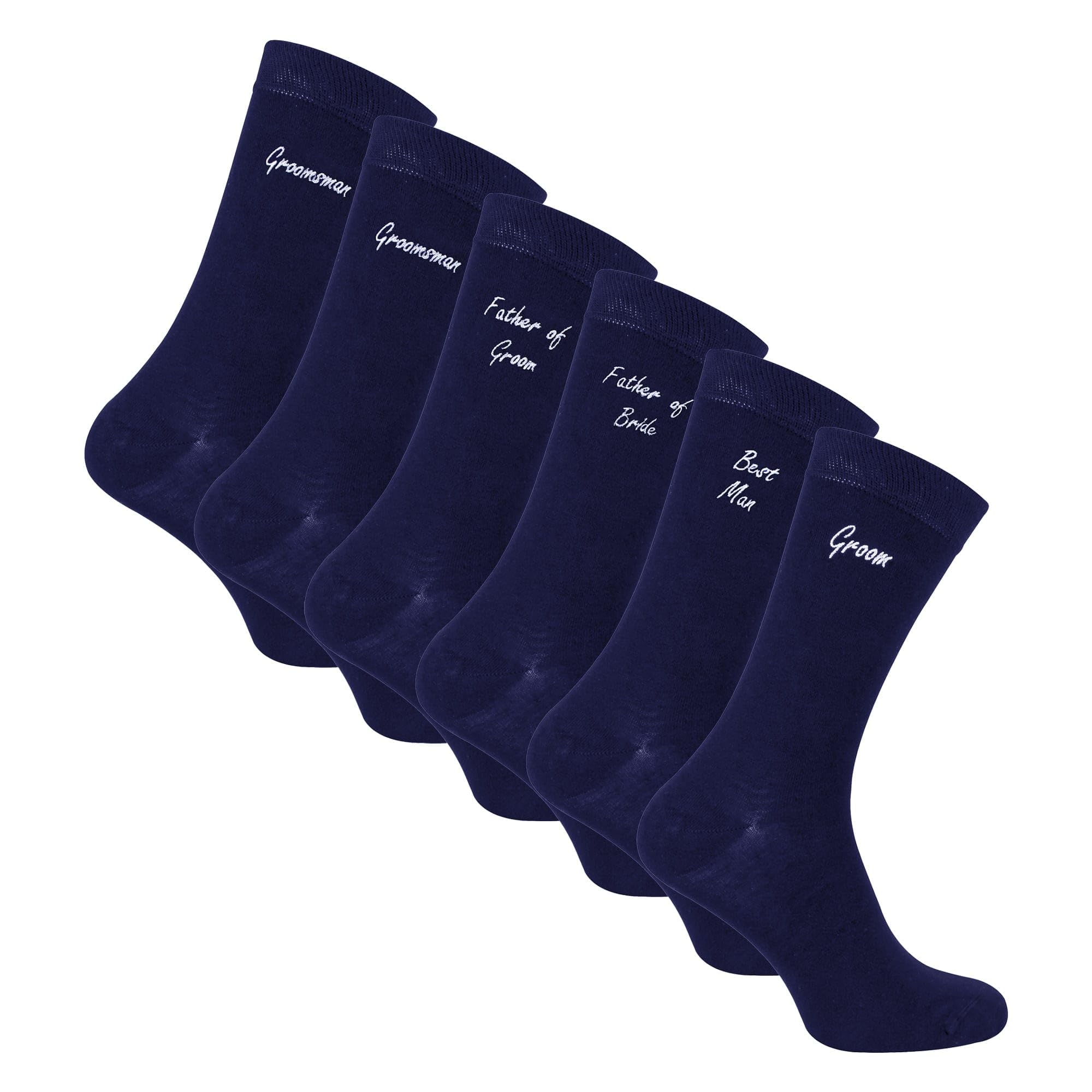 Sock Snob Men's Navy - Wedding Socks For Groom Groomsman Best Man Father Of The Groom And Bride