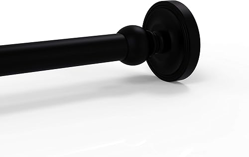 Allied Brass PR-99 Prestige Regal Collection Curtain Shower Rod Bracket, Matte Black