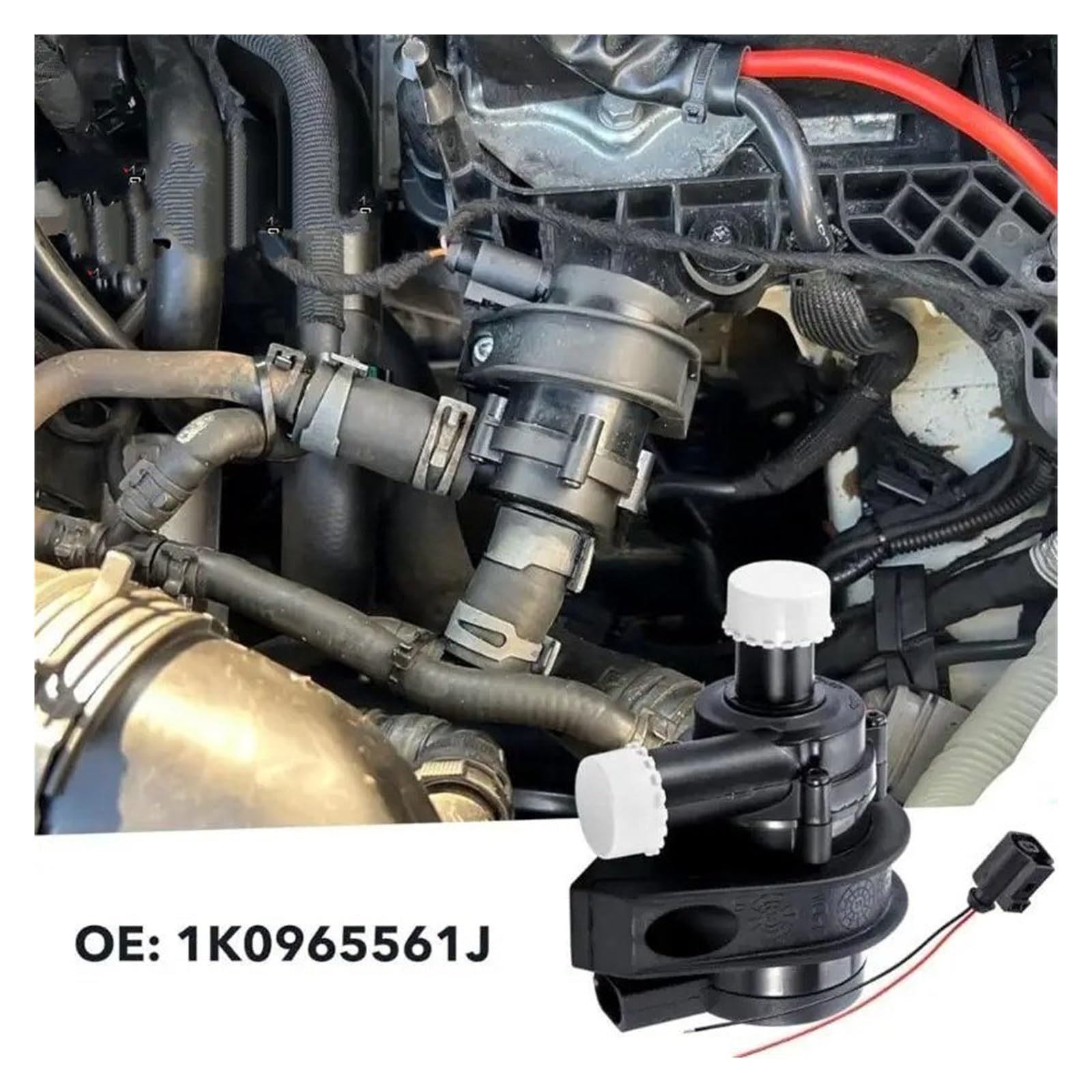 Bomba Agua Auxiliar Bomba Agua Refrigeración 1K0965561J Coche Auxiliar Eléctrico Adicional 12V Para VW Para Passat Para Jetta Para Golf Para CC