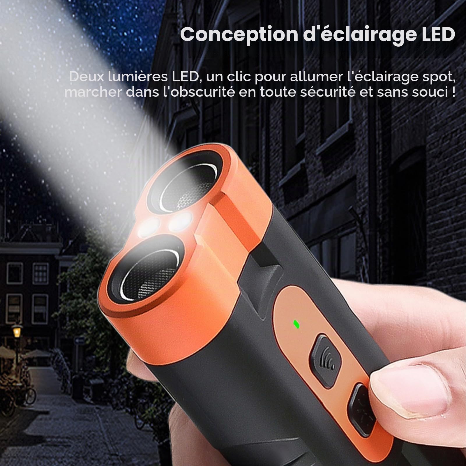 Dispositif anti-aboiement pour chiens - Rechargeable avec LED clignotante - Pour intérieur et extérieur - Pour chiens de petite, moyenne et grande taille