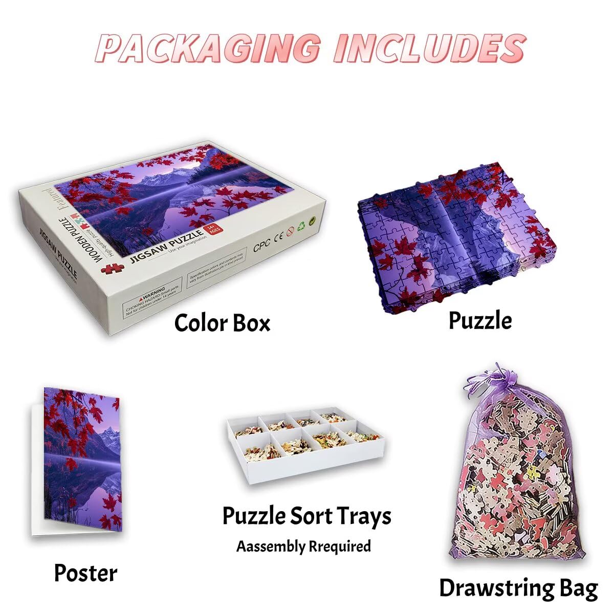 Puzzle 5000 sztuk ostrze, puzzle górskie, puzzle 5000 dorosłych, puzzle dla dorosłych z pudełkiem prezentowym, drewniane puzzle wyzwanie dla całej rodziny, oryginalne prezenty dla kobiet Decor -3826