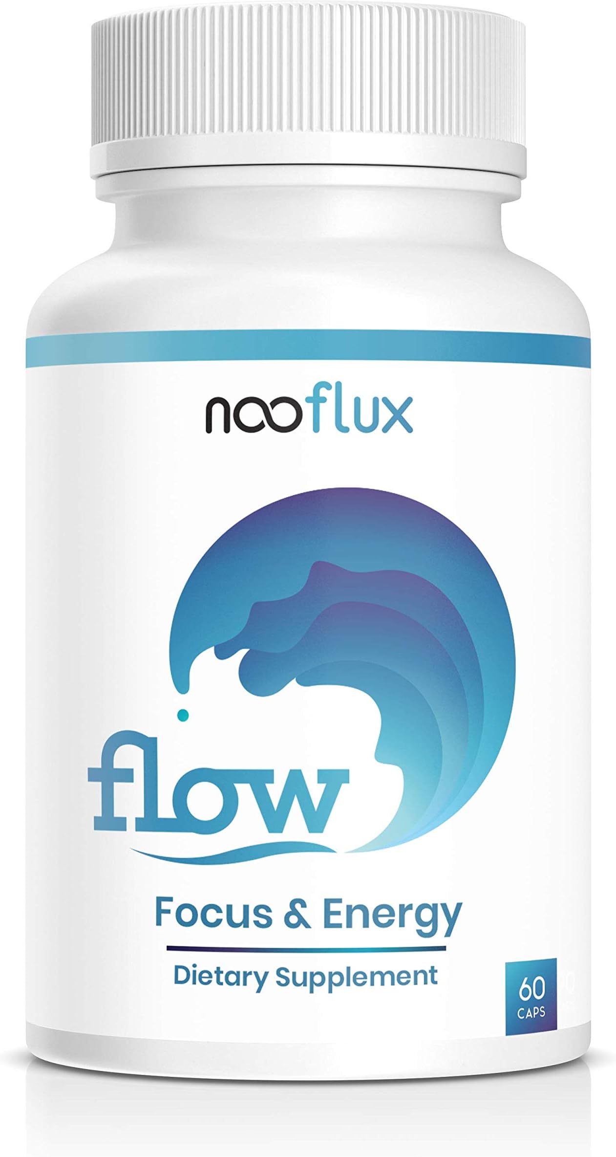 Flow by Nooflux : The Complete Nootropic Blend Enginnered to Increase Focus, Energy, and Mental Performance - Scientifically Formulated & Made in The USA