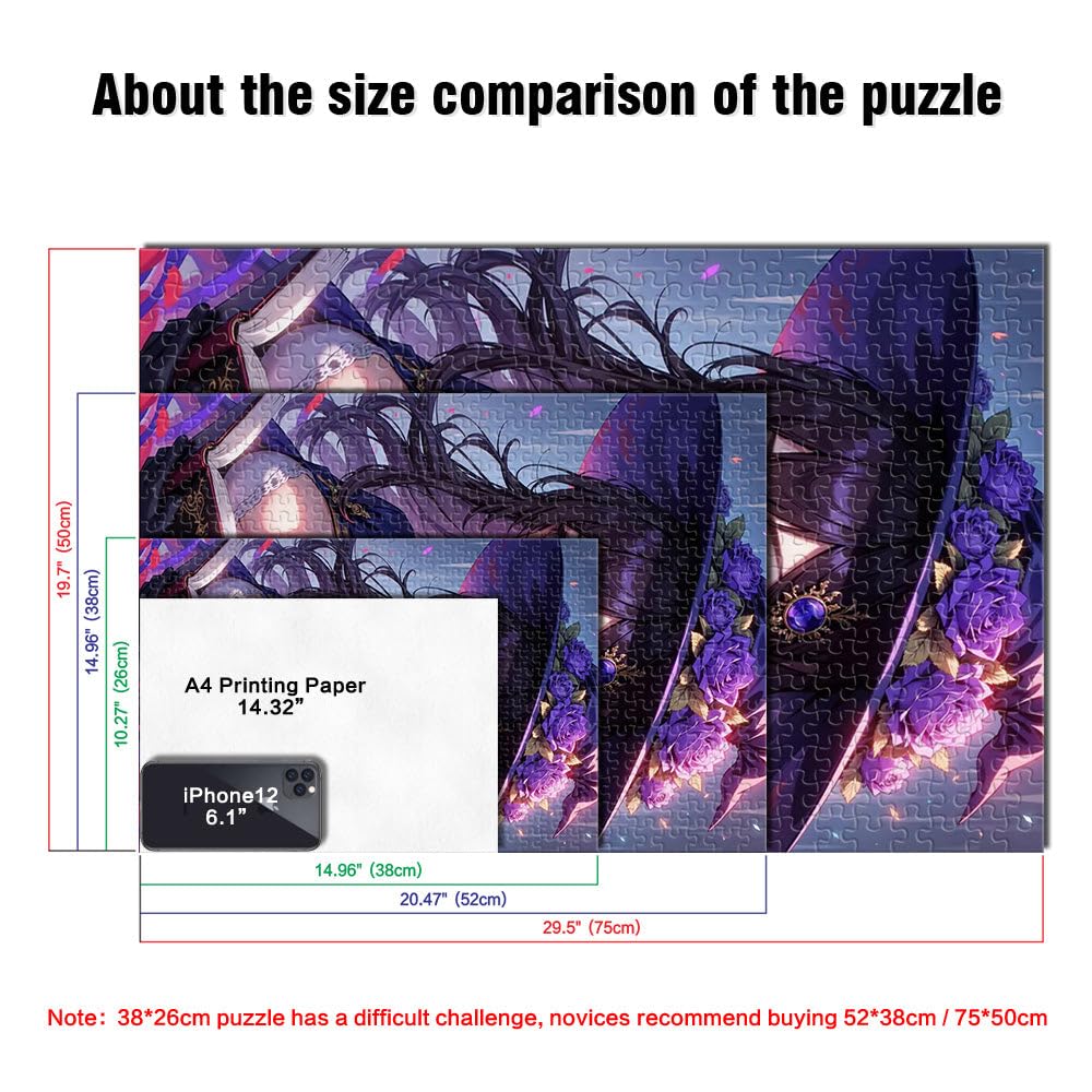 Puzzle de 2000 Piezas para Adultos Bruja de Anime con Libro Juguetes de Juego para Regalo Familiar Grandes Regalos y Juguetes 70x100cm