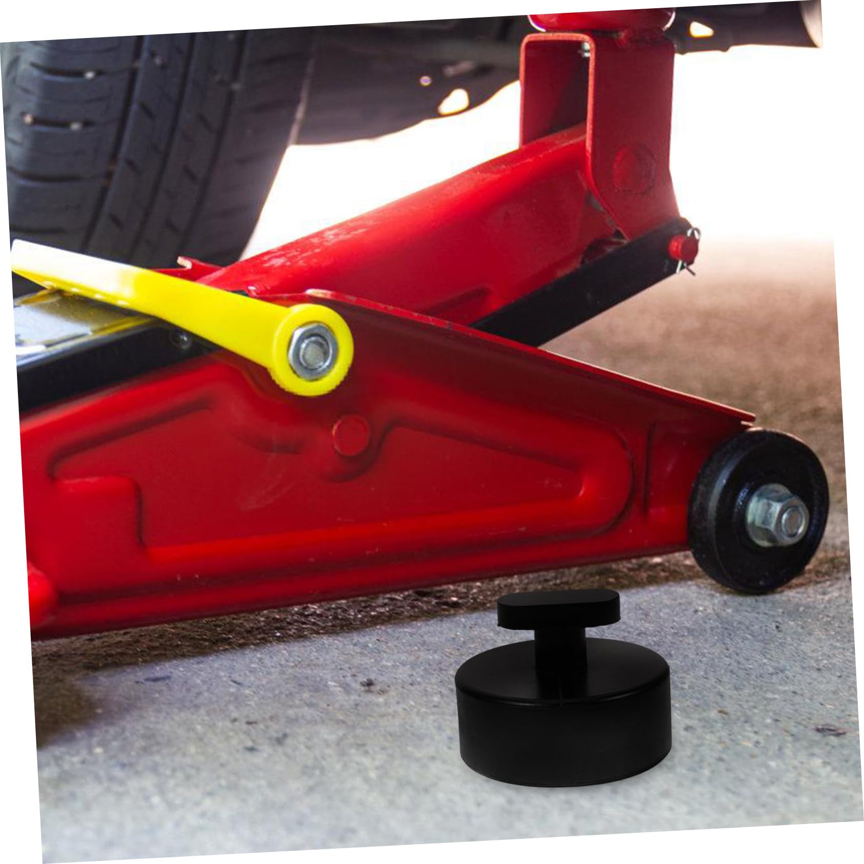 NUOBESTY 4 Set Blocco Di Gomma Accessori Per Auto Cavalletti Per Cric Per Auto Pastiglie Supportare Il Cuscinetto Di Gomma Martinetto Da Pavimento Gomma Da Cancellare Nero 4 Pezzi*4