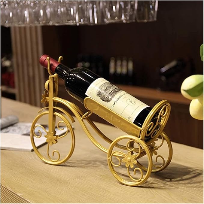Soporte para Botellas de Vino de Metal Negro miniatura 2