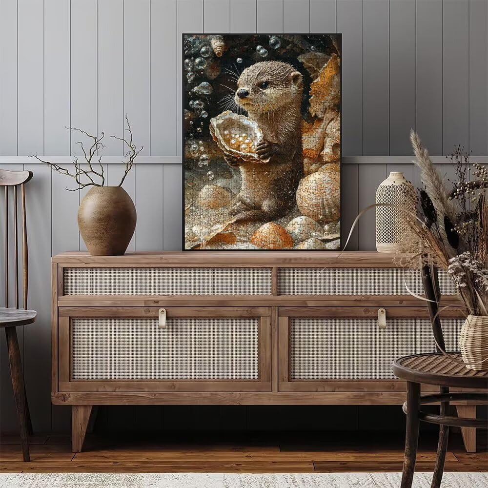 Puzzle 5000 Teile Erwachsene, Jigsaw Puzzle Erwachsene 5000 Teile, Muscheln Hirase Puzzles, Impossible Klassische Puzzles, Herausfordernde Familie Spiele, für Home Decor und Geschenke DX0YL2-75