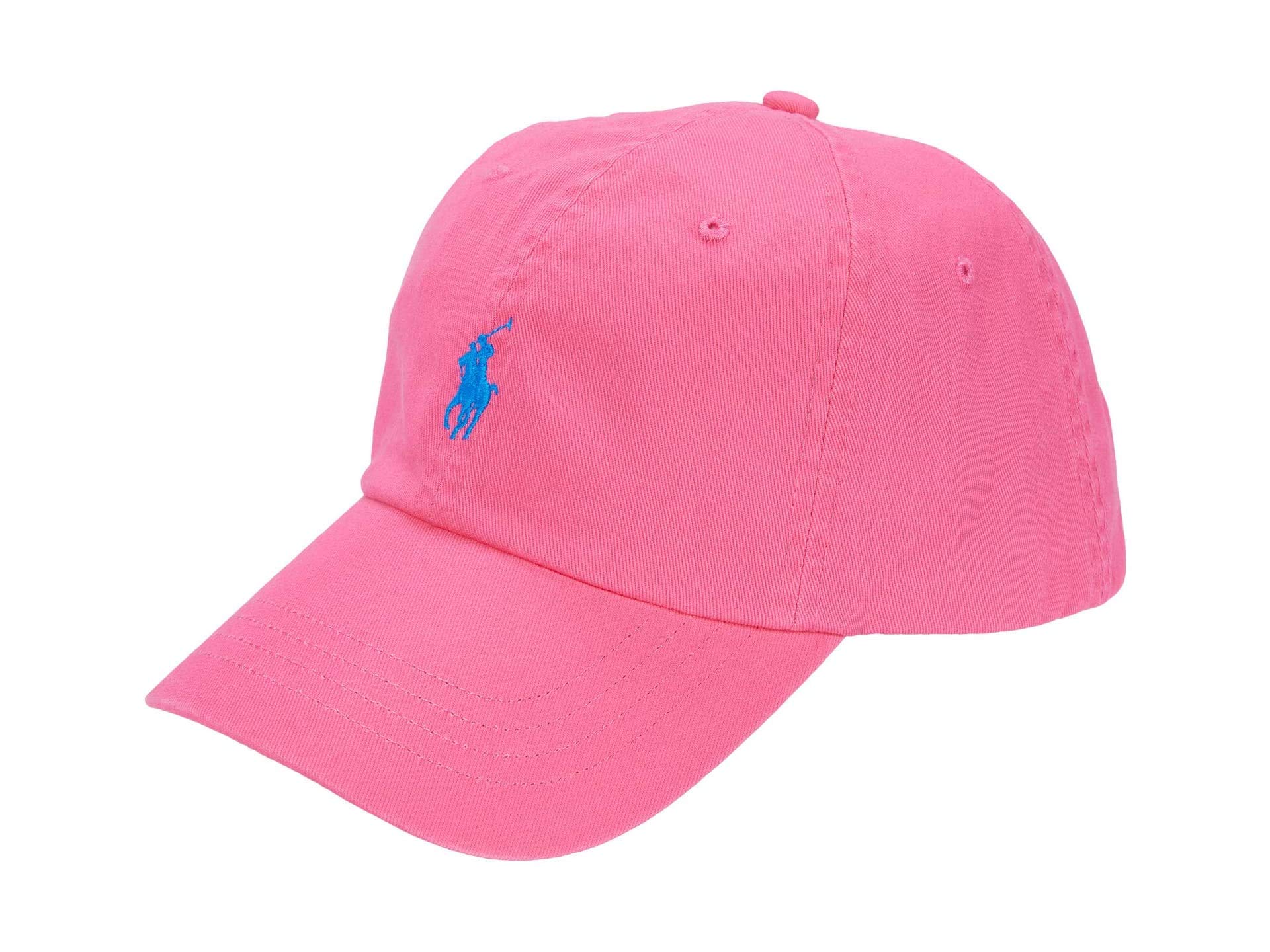 Ralph Lauren Mens Polo Sports Pony Logo Hat Cap (One Size, Pink)