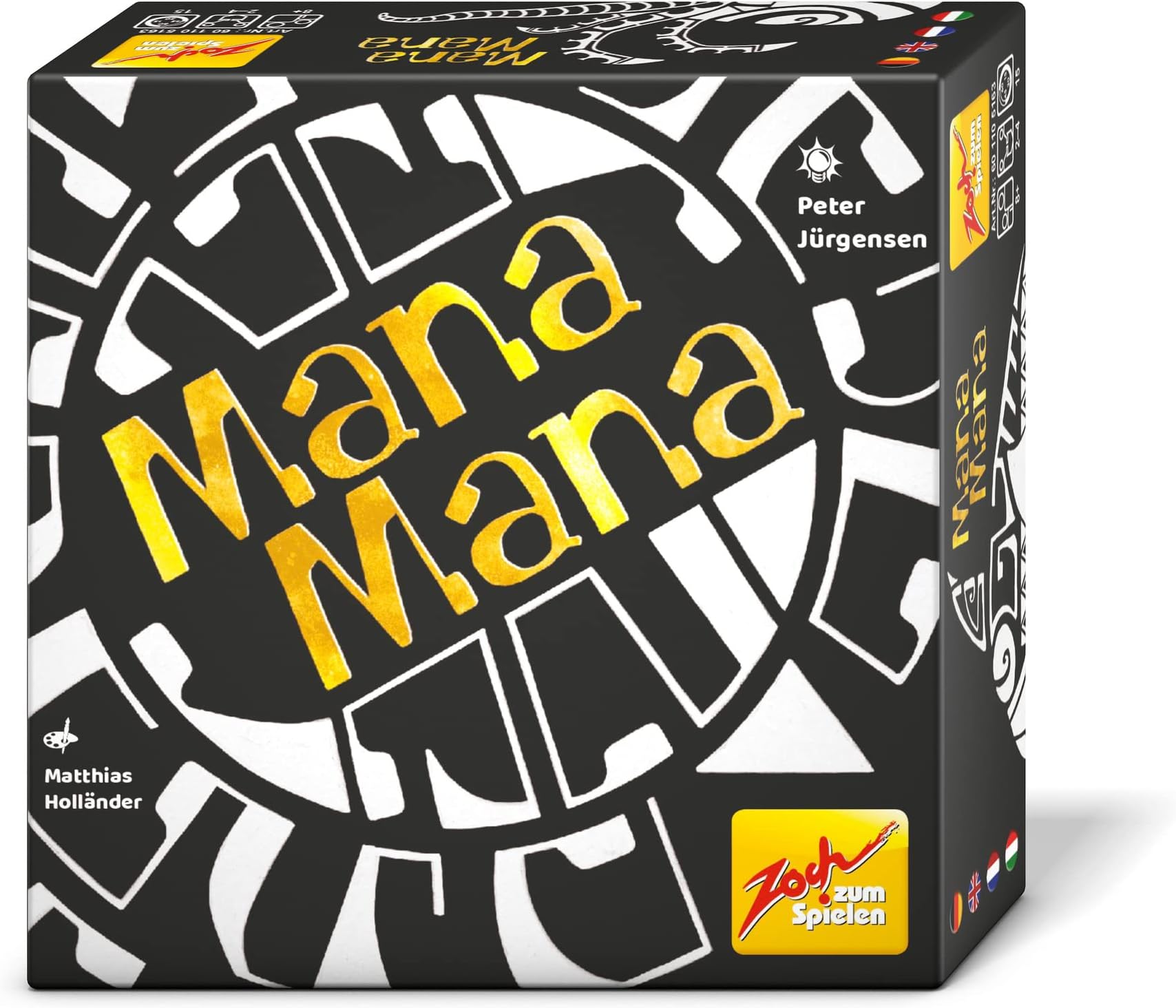 Zochzum Spielen 601105163 Mana Mana Card Game for 3 to 4 Players - The Collecting Game Around Wisdom, from 8 Years