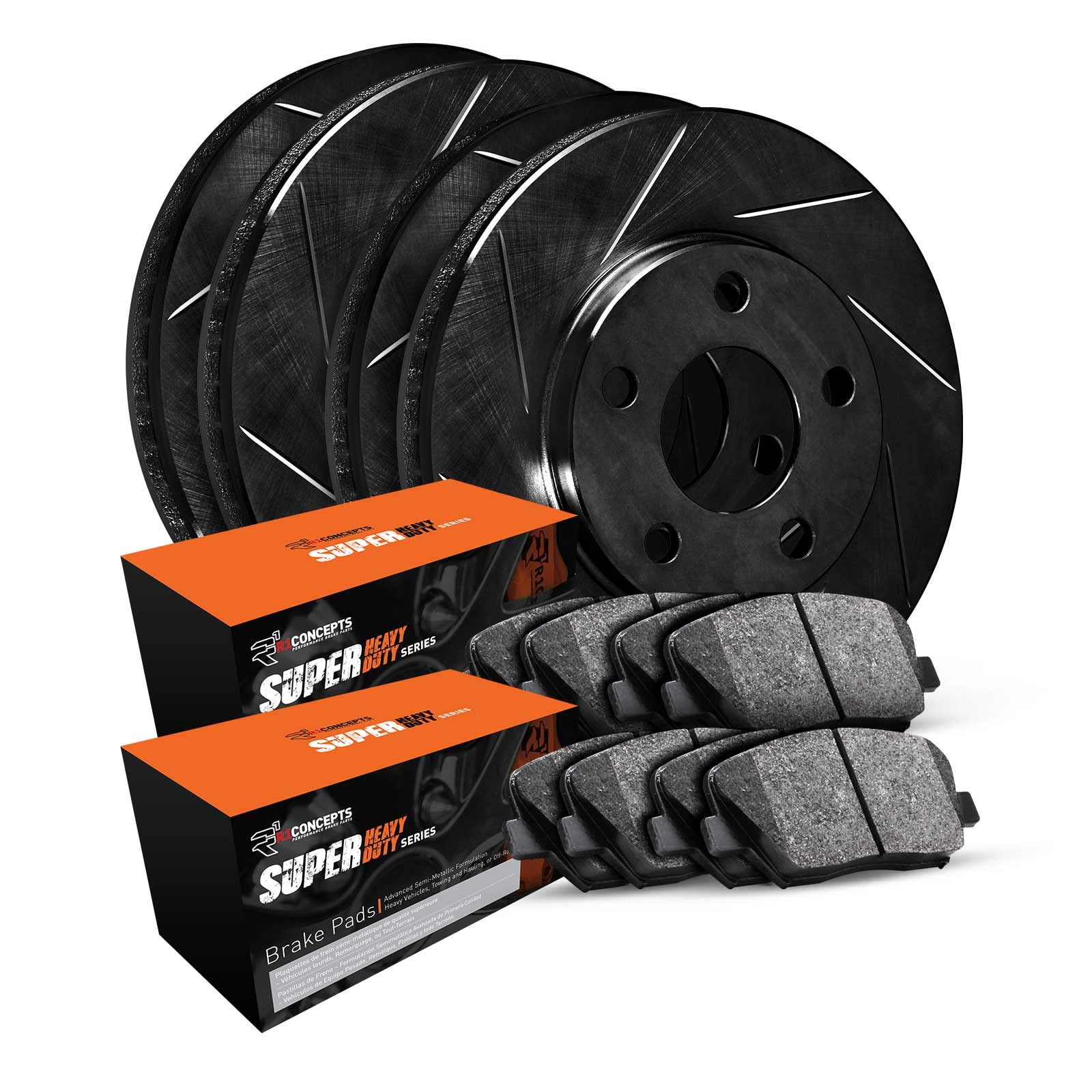 R1 Concepts Bremsen-Set Vorne – Bremsbeläge & Rotoren, Für Dodge Nitro 2007-2011 & Jeep Liberty 2008-2012