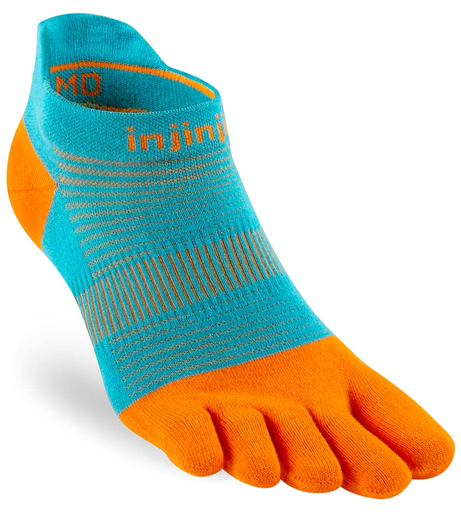 Injinji Run Lightweight No-Show Coolmax - Azul Claro