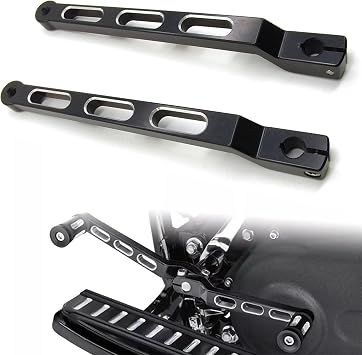 Motorcycle 9.84 Extended Heel-Toe Shifter Lever for Harley 1986-later FL Softail, 1988-later Touring Road Glide Electra Glide Road King and 2008- Later Trike Black 1