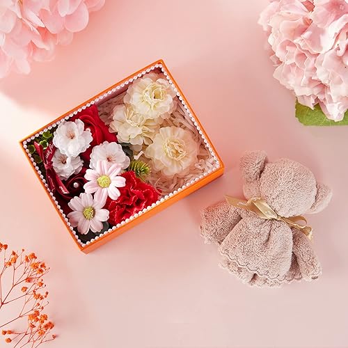 Miniatura 2 de Once Upon A Time Juego de regalo de graduación para ella, toalla, oso, flor, caja de graduado, decoración floral, juego de regalo único para