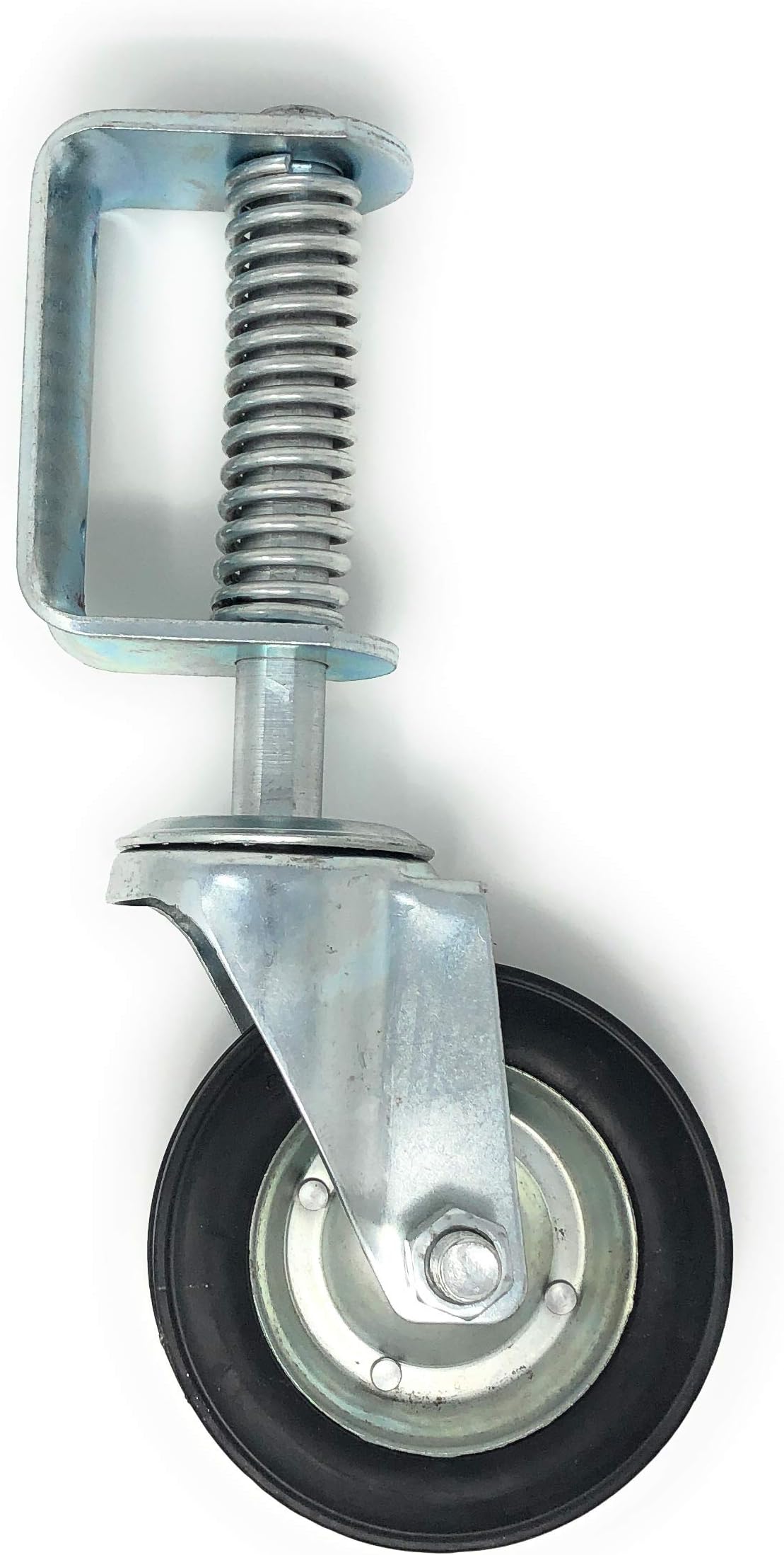 New 6 Inch Spring Loaded Swivel Wheel Heavy Duty 14" Overall Height