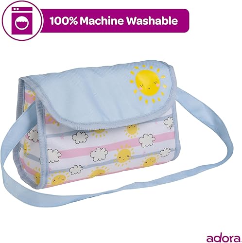 Vista 32 de Twinkle Stars - Bolsa de pañales para muñecas Adora Gra/White Twinkle