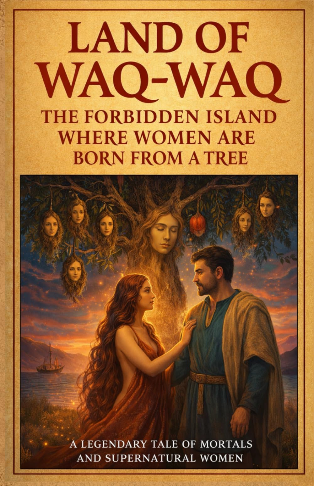 Land of Waq-Waq: The Forbidden Island Where Women Are Born from a Tree: A mythic fantasy novella inspired by ancient Arab legends, blending forbidden love, magical realism, and dark folklore.
